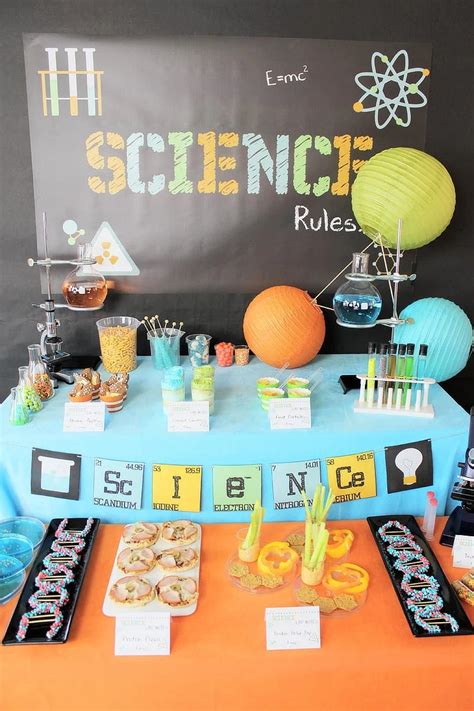 scientist party decorations